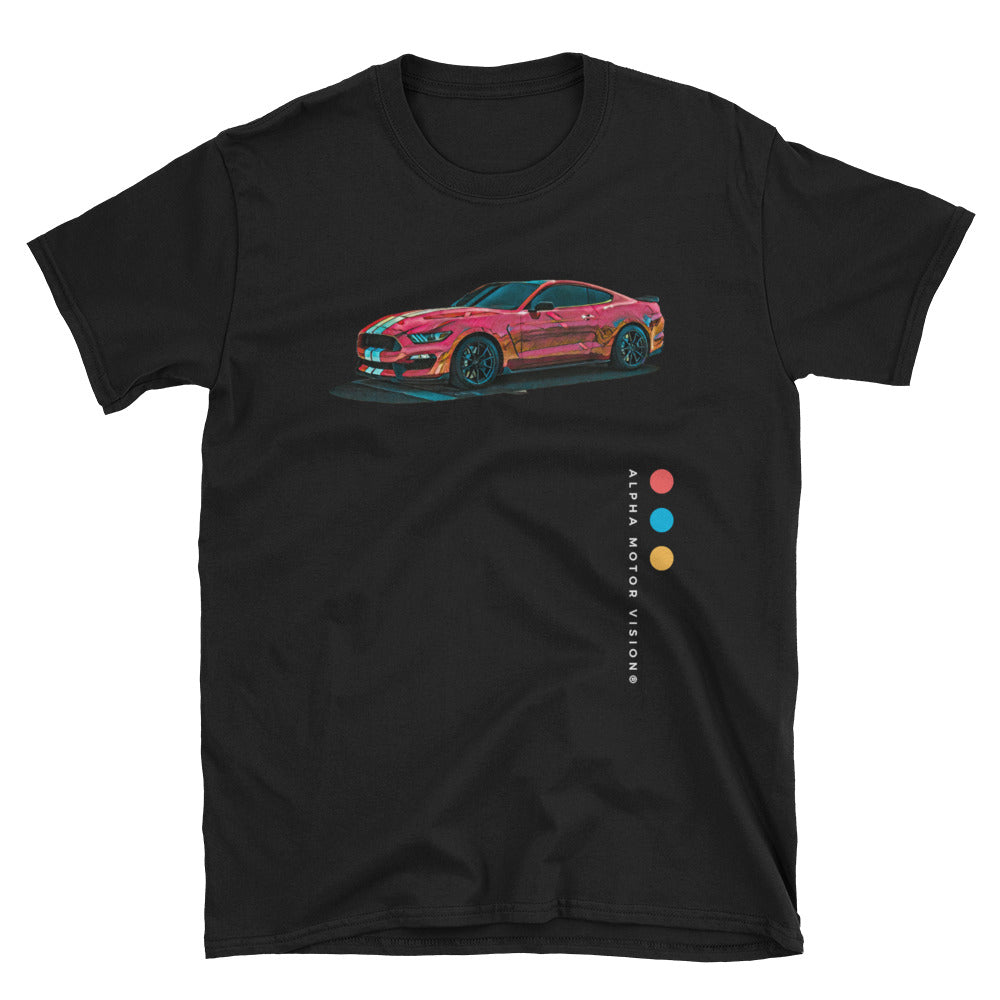 Alpha Motor Vision® Originals - EQT Q1-18 - The Cherry 'Stang Tee B001